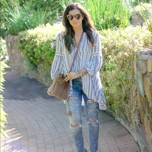 Chicwish Posies Flow My Way V-neck Tunic